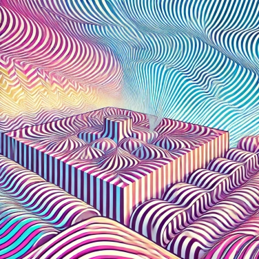 Explain why some images produced by optical illusions give the impression of movement?