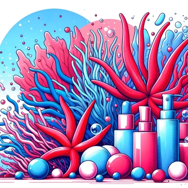 Explain why some red algae are used in cosmetics?