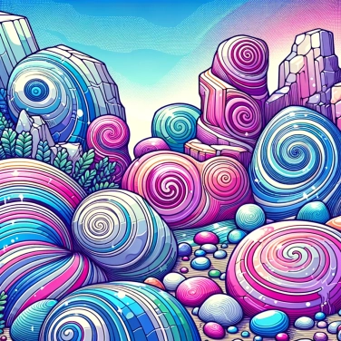 Explain why some rocks have spiral patterns?