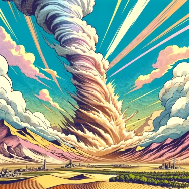 Explain why some sandstorms can reach altitudes of several kilometers.