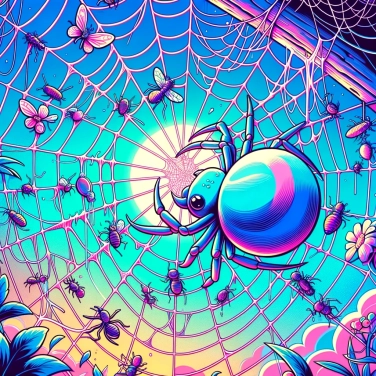 Explain why spiders eat their web every day?
