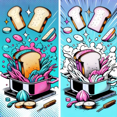 Explain why stale bread becomes soft again when heated?