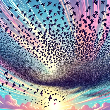 Explain why starling murmurations are synchronized?