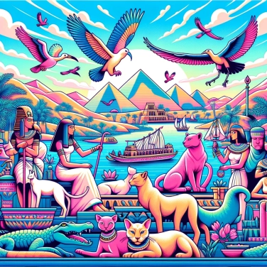 Explain why symbols of Egyptian deities are often associated with animals?