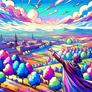 Explain why the aerial perspective was used to create realistic landscapes in Renaissance paintings.
