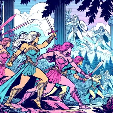 Explain why the Amazons were an exclusively female society.