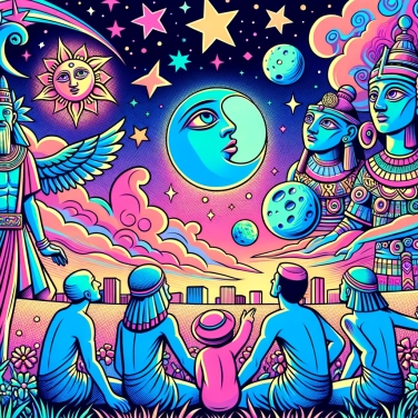 Explain why the ancient Babylonians deified the stars?