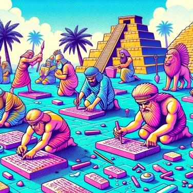 Explain why the ancient civilizations of Mesopotamia invented cuneiform writing on clay tablets?
