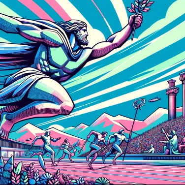 Explain why the ancient Greeks organized the Olympic Games in honor of the gods?