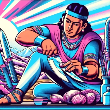 Explain why the Aztecs used seashells as knives?