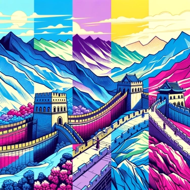 Explain why the construction of the Great Wall of China took centuries.