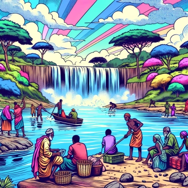 Explain why the Epupa Falls are important to the residents.