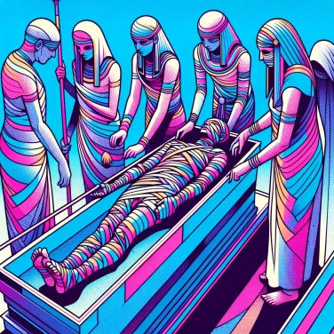 Explain why the funeral rites of the ancient Egyptians involved the mummification of the deceased?