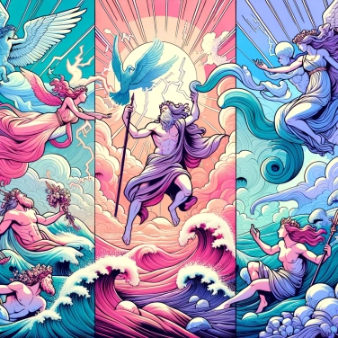 Explain why the gods of Olympus were associated with the natural elements?