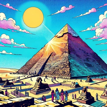 Explain why the Great Pyramid of Giza is considered one of the Seven Wonders of the Ancient World?