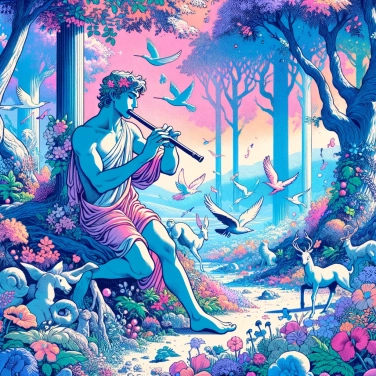Explain why the Greek god Pan was associated with the wild nature.