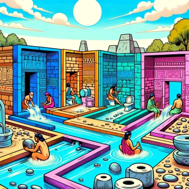 Explain why the Harappans were using sophisticated toilets 4000 years ago?