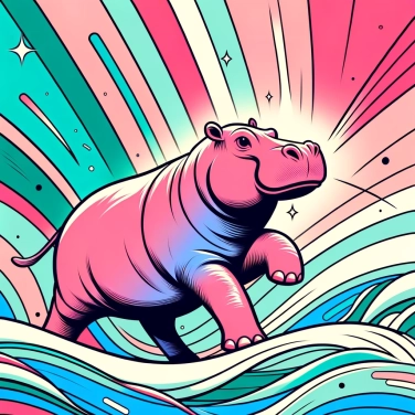Explain why the hippopotamus has pink skin?