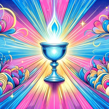 Explain why the Holy Grail cup was considered a divine object.