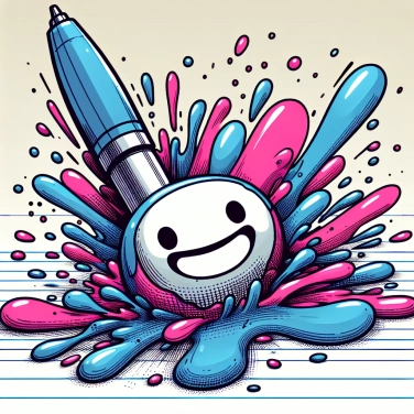 Explain why the ink of a ballpoint pen sometimes smudges?
