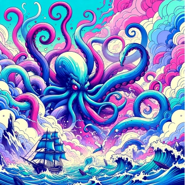 Explain why the kraken is a mythical creature feared by sailors.