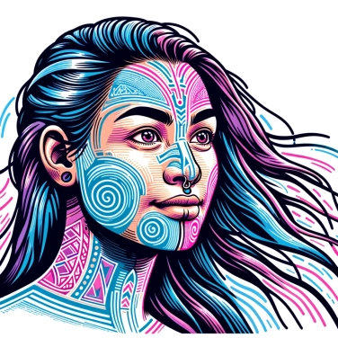 Explain why the Māori used facial tattoos to distinguish themselves.
