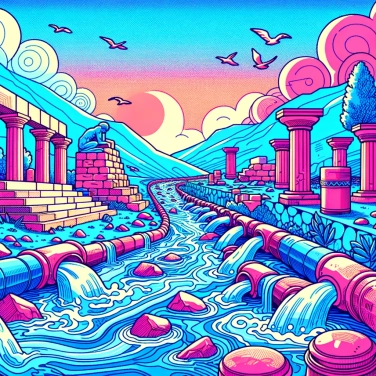 Explain why the Minoan civilization used a sophisticated sewer system at Knossos.