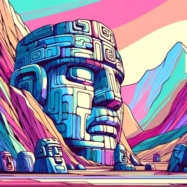 Explain why the Olmecs carved huge stone heads.
