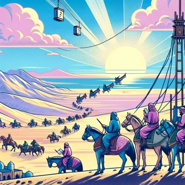 Explain why the Persians used the relay communication system?