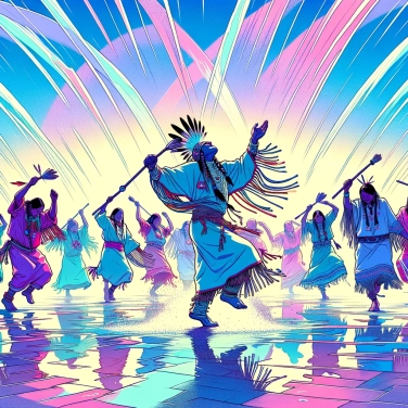 Explain why the rain dance is associated with certain Native American cultures?