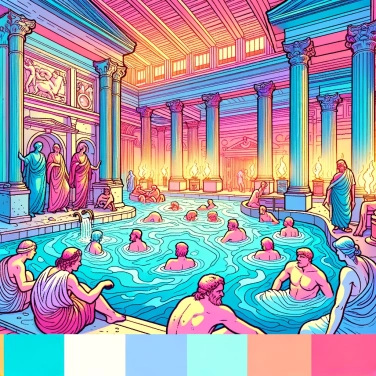 Explain why the Romans used thermal baths for their public baths?