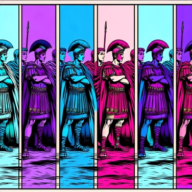 Explain why the Romans wore tunics dyed in purple to symbolize their social status.