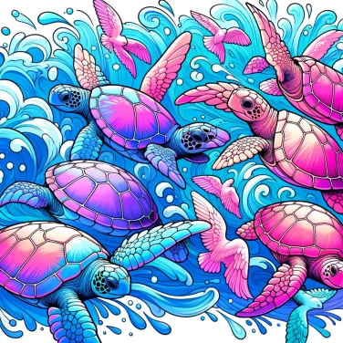 Explain why the shells of some sea turtles change color?