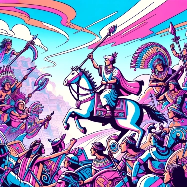 Explain why the Spanish conquistadors adopted certain Aztec traditions after the conquest of Mexico?