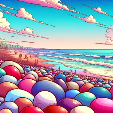 Explain why the stones on certain beaches are round?