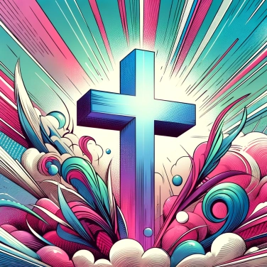 Explain why the symbol of the cross is associated with the Christian religion.