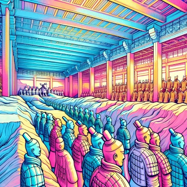 Explain why the tomb of Qin Shi Huangdi is filled with terracotta soldiers.