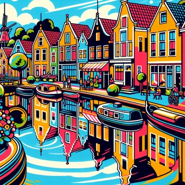 Explain why the town of Giethoorn (in the Netherlands) has almost no roads, but canals instead?