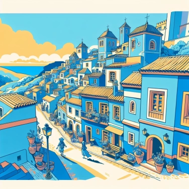 Explain why the town of Juzcar (in Spain) renamed itself Smurf Village?