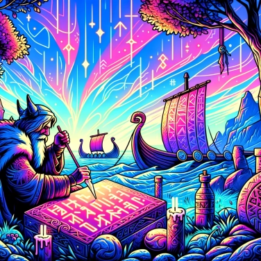 Explain why the Vikings used runes for their mystical writings?