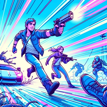 Explain why video games use third-person cameras for certain types of gameplay.