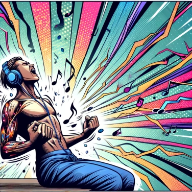 Explain why we sometimes get goosebumps when listening to a song?
