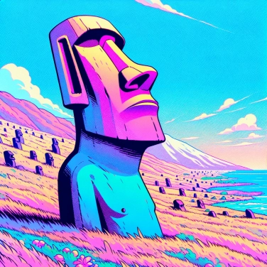 Explain why were the Moai statues on Easter Island transported over long distances?